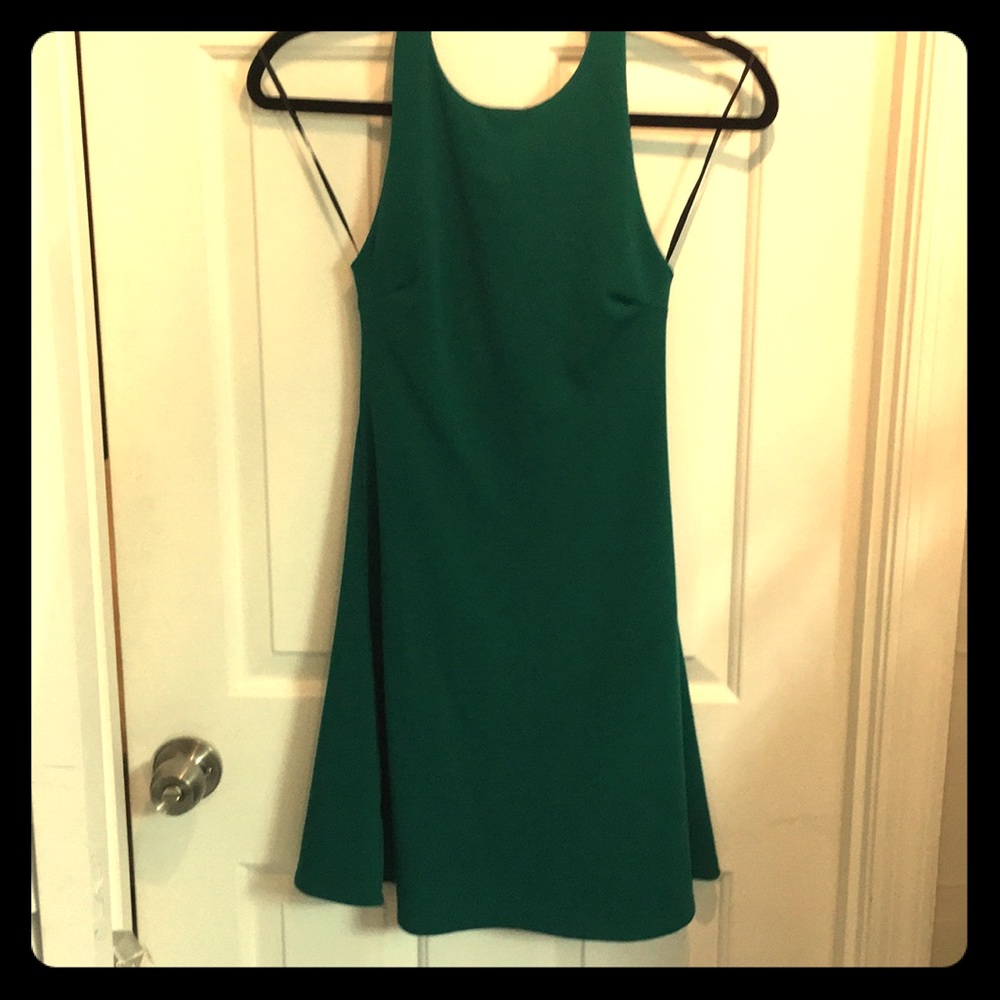 Forest green dress